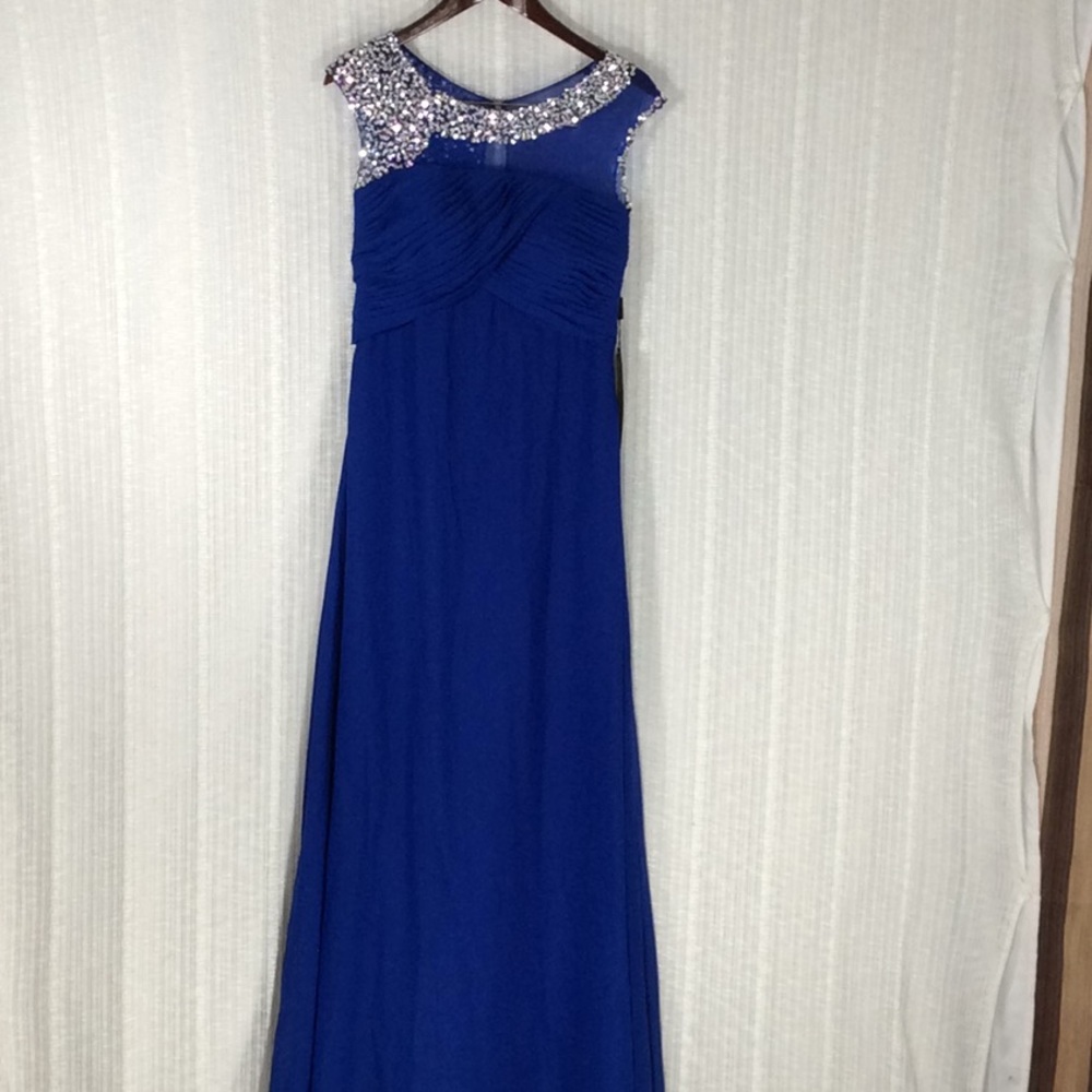 Izilady Royal Blue Floor Length Dress-Size 8
